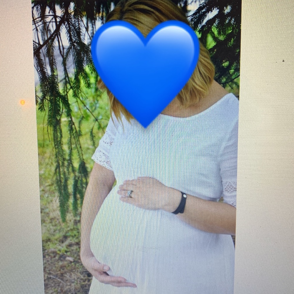 White maternity dress